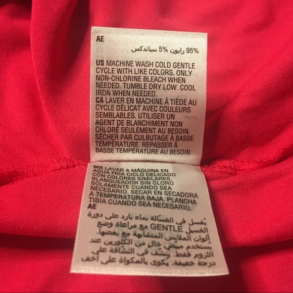 JM Collection Tunic Curved Hem Short Sleeve Shirt Small S - Picture 5 of 6